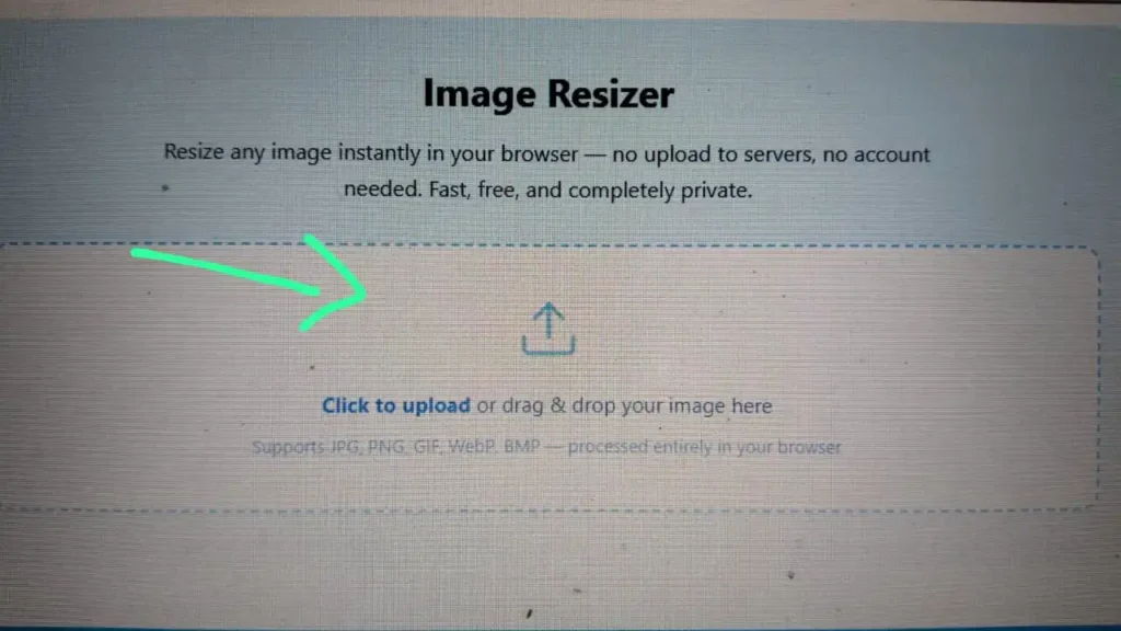 Image Resizer online tool for resizing photos quickly